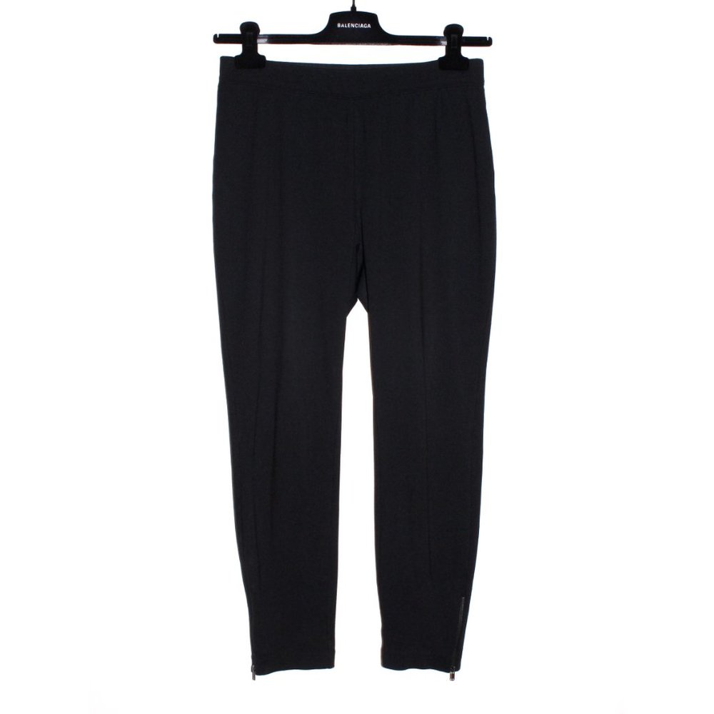 Talbots Technical Stretch Jersey Side Zip Black Leggings